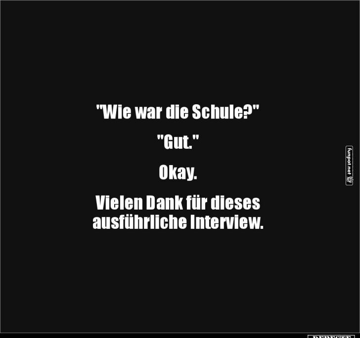 Interview mit einem Schler: Kurz und bndig!