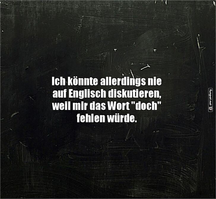Ohne 'doch' keine Diskussion!