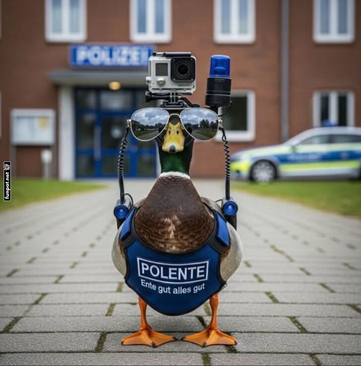 Enten-Sheriff auf Streife!