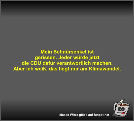 Mein Schnrsenkel ist gerissen