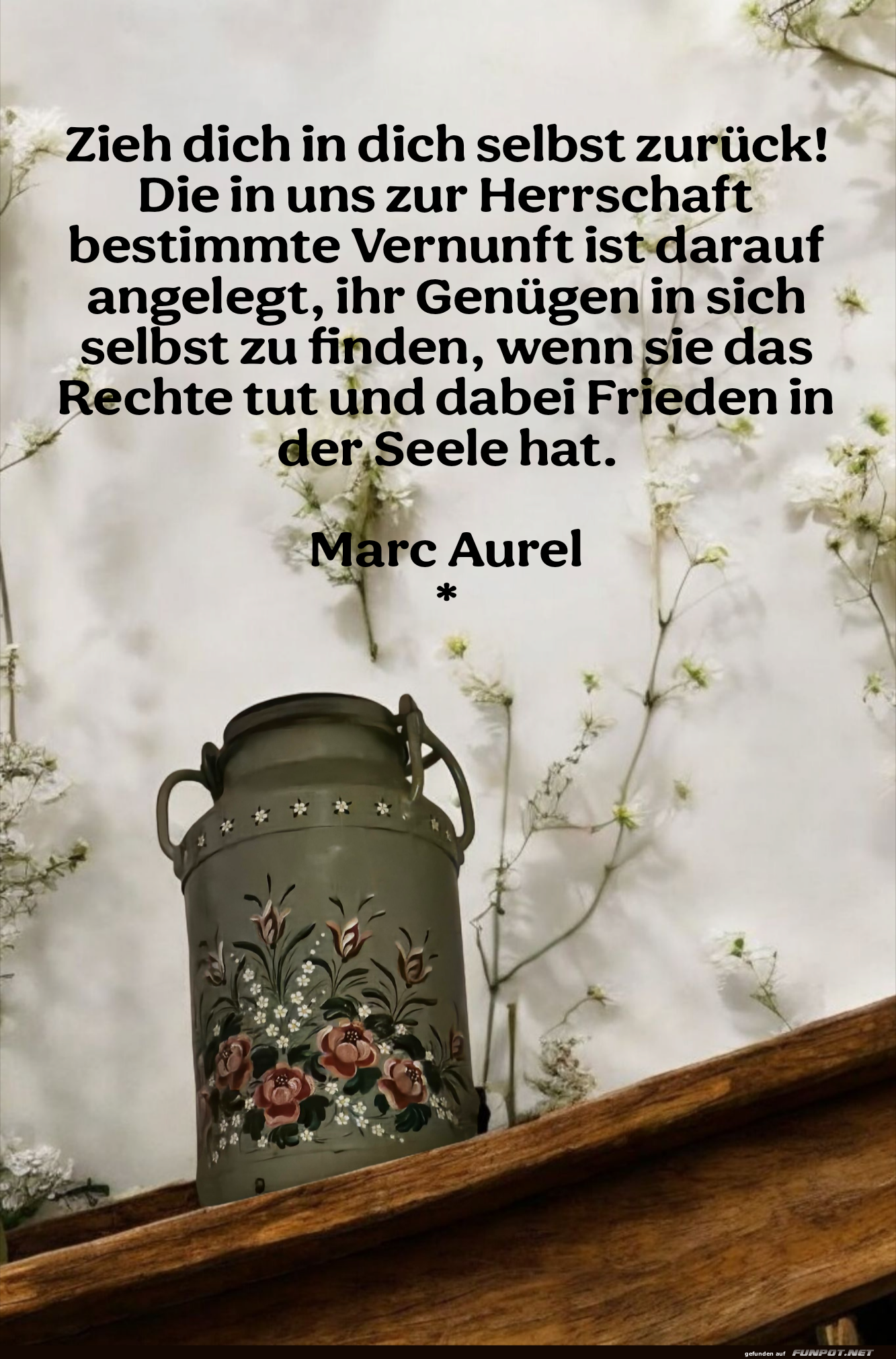 zieh dich in dich selbst zurck