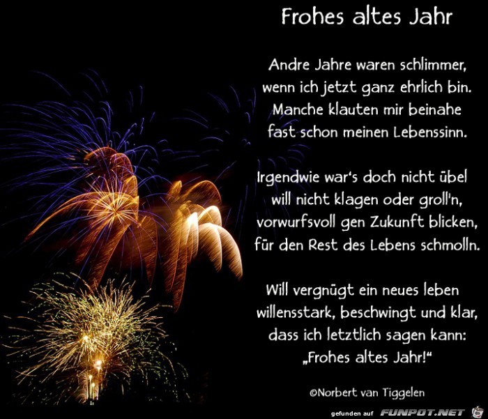 Frohes altes Jahr! Frohes altes Jahr!