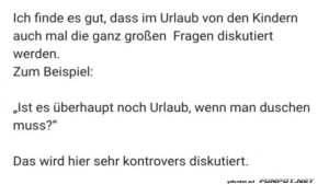 fun-Bild: Gro&szlig;e Fragen des Urlaubs