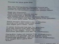 Rezept f�r eine gute Ehe