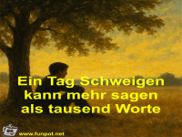 Ein Tag Schweigen kann mehr sagen als tausend Worte