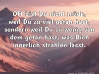Erleuchtung statt Ersch�pfung