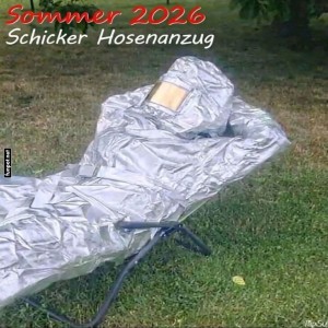 fun-Bild: Ein futuristischer Sonnenanbeter im Anzug
