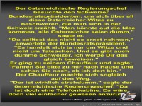 Der �sterreichische Regierungschef besuchte den Schweizer...