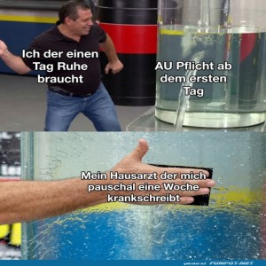 fun-Bild: Ein Tag Ruhe oder eine Woche krankgeschrieben?