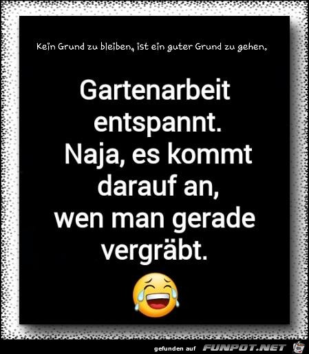 Gartenarbeit entspannt Gartenarbeit entspannt