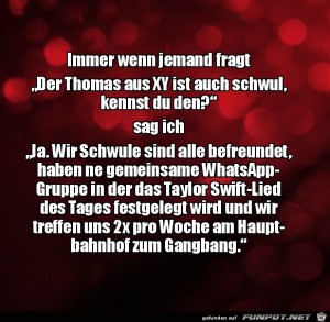 fun-Bild: Immer wenn jemand fragt