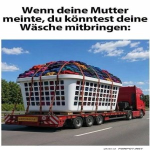 fun-Bild: Mama denkt gro&szlig; bei Schmutzw&auml;sche