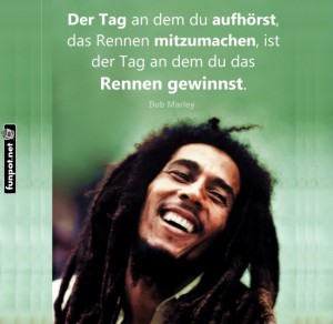 herz-Bild: Inspirierendes Zitat von Bob Marley