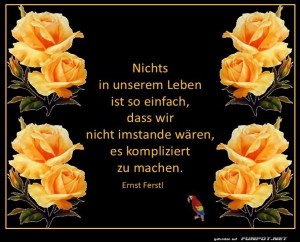 herz-Bild: Nichts in unserem Leben ist einfach