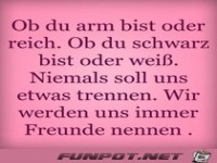 ob du arm bist oder reich 