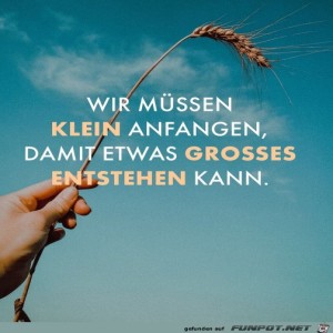 herz-Bild: Klein anfangen