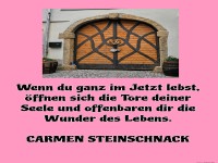 Lebensweisheit �ber die Gegenwart