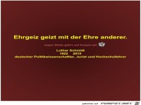 Ehrgeiz geizt mit der Ehre anderer