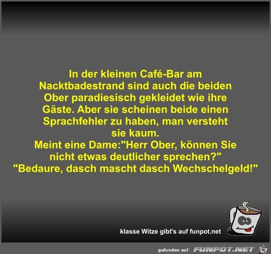In der kleinen Café-Bar In der kleinen Café-Bar
