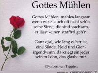 Gottes M�hlen mahlen langsam - sehr langsam...