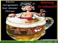 nicht vergessen bei der Hitze