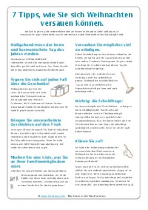 Tipps wie man Weihnachten versaut