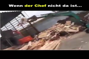Ist der Chef aus dem Haus