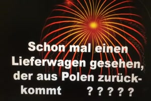 aus Polen kommender Lieferwagen