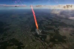 Flugverkehr ueber Europa