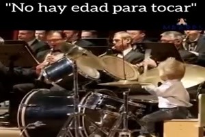 wird mal ein grosser Schlagzeuger