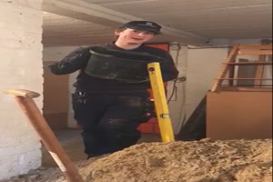 Wasser in die Wasserwage