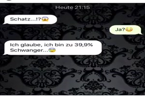 zu 39,9% schwanger