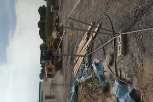 Streich mit dem Bagger