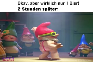 Okay, aber wirklich nur 1 Bier