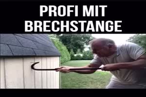 Profi mit Brechstange