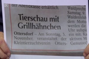 Grnwald spricht ber die Tierschau