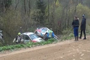 Russland Rally. Vermutlich mit 2 Promille Alkohol