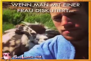 wenn man mit einer Frau diskutiert...
