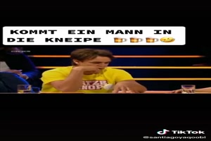 kommt ein Mann in die Kneipe