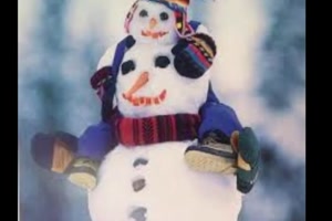 Lustige Schneefiguren