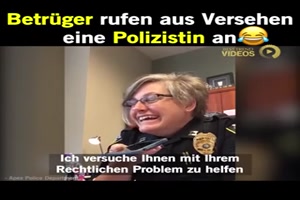 Betrger rufen aus Versehen eine Polizistin an