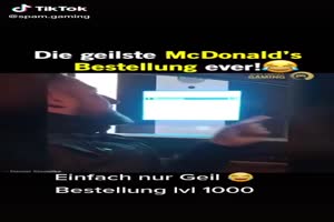 Lustige McDonalds-Bestellung