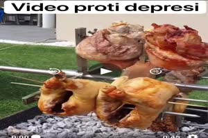 Grere Stcke Fleisch am Grill