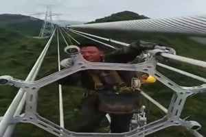 Arbeiten in schwindelnder Höhe