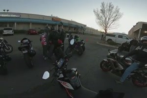 Wheelie Crash. Anfaengerfehler