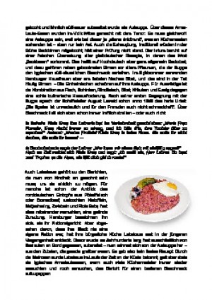 Aalsuppe und Labskaus mit Klein Erna