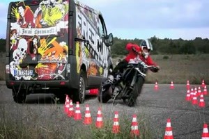 Hammer. Motorrad Drift show