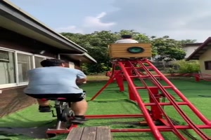 Da hat man sein Fitnessprogramm gleich erledigt