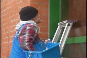 dem Fensterputzer gefaellt das