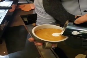 Besondere Kaffee-Deko
